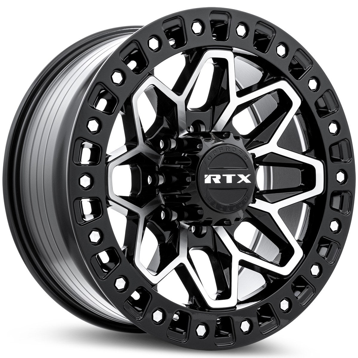 RTX Zion – 20x9 – 8x165.1 – ET20 – Noir lustré machiné — roue