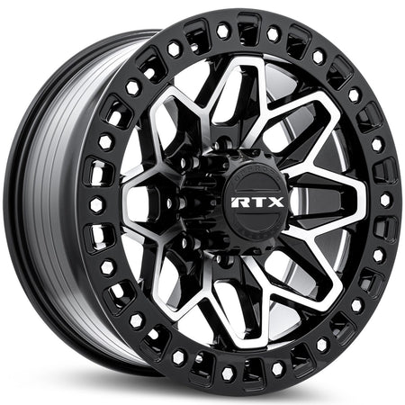 RTX Zion – 20x9 – 8x165.1 – ET20 – Noir lustré machiné — roue