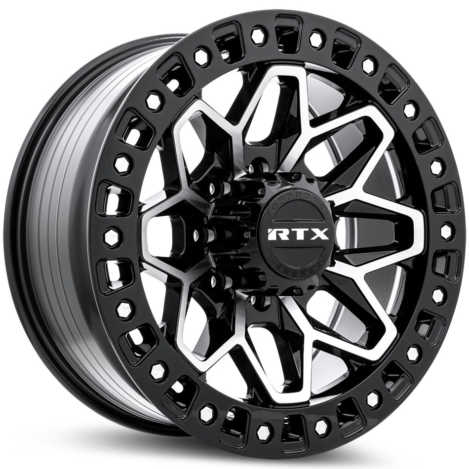 RTX Zion – 20x9 – 8x165.1 – ET20 – Noir lustré machiné — roue