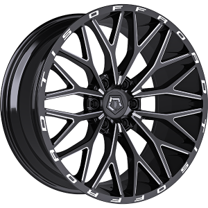 TIS Wheels 566 – 20x10, 6x135, -24, noir lustre - Rebord usine