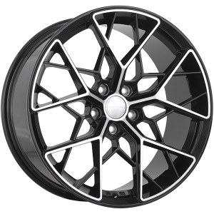 Ruffino CORSA – 16x7, 5x114.3, +40, noir lustre - Facade machinee