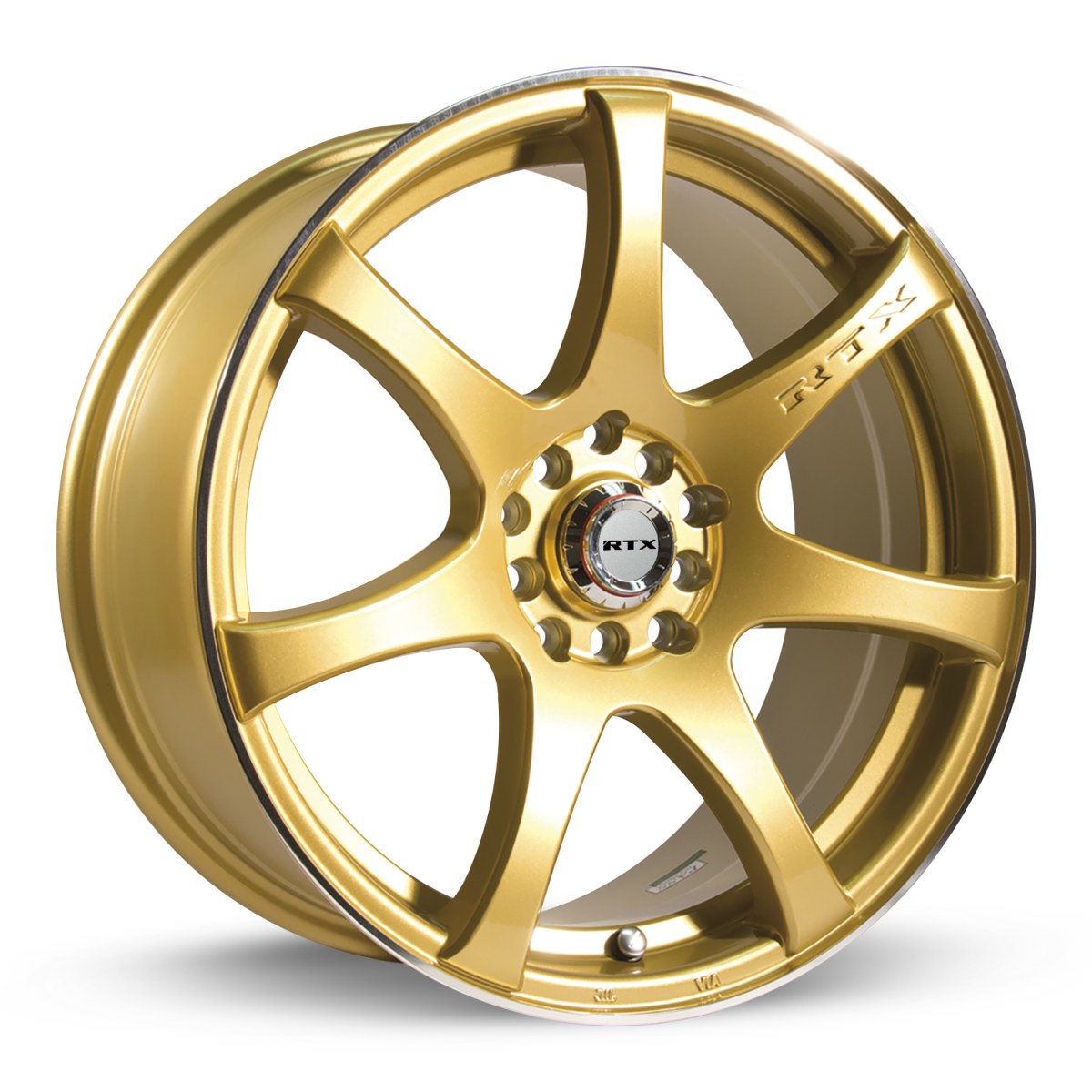 RTX Ink – 17x7.5 – 5x100/114.3 – ET42 – Or machiné — roue