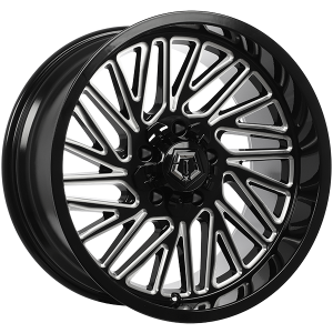 TIS Wheels 553 – 20x10, 5x127/5x139.7, -12, noir lustre - Rebord usine