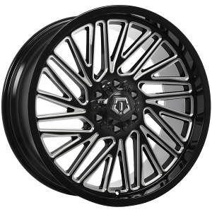 TIS Wheels 553 – 22x10, 6x135/6x139.7, +10, noir lustre - Rebord usine