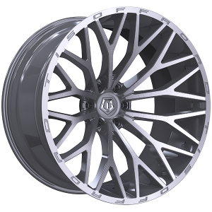 TIS Wheels 566 – 20x10, 6x139.7, -24, argent - Facade brossee