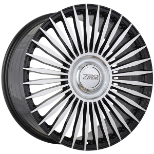 720 Luxury INFINITY – 22x9.5, 5x108, +45, noir lustre - Facade machinee