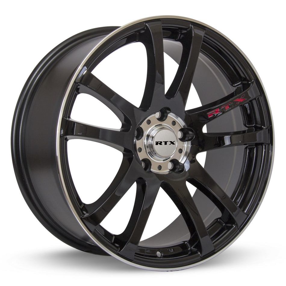 RTX Twin – 15x6.5 – 4x100 – ET38 – Noir machiné — roue