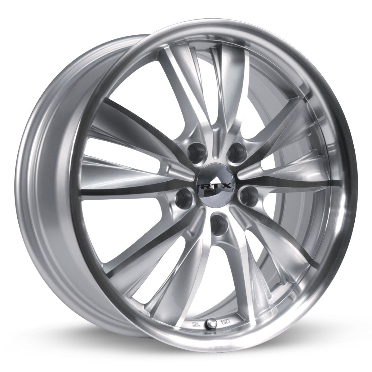 RTX Twist – 17x7 – 5x114.3 – ET40 – Argent machiné — roue