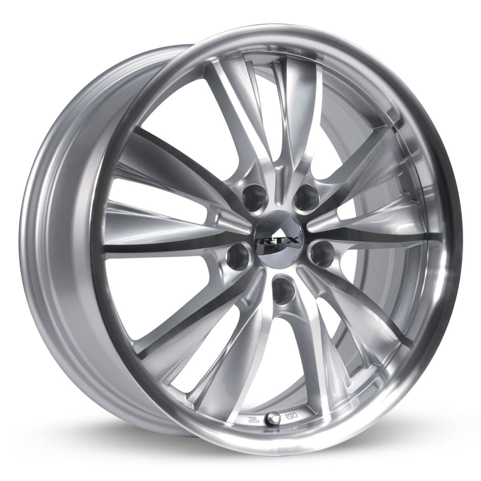 RTX Twist – 17x7 – 5x114.3 – ET40 – Argent machiné — roue