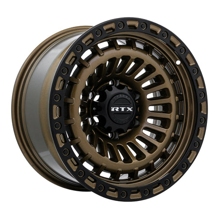RTX Moab – 17x9 – 6x139.7 – ET0 – Bronze avec rebord noir satiné — roue