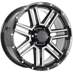 Ruffino HARD MYSTIC – 20x9, 6x139.7, +15, noir lustre - Rebord usine