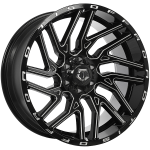 TIS Wheels 554 – 22x10, 6x135/6x139.7, -19, noir lustre - Rebord usine