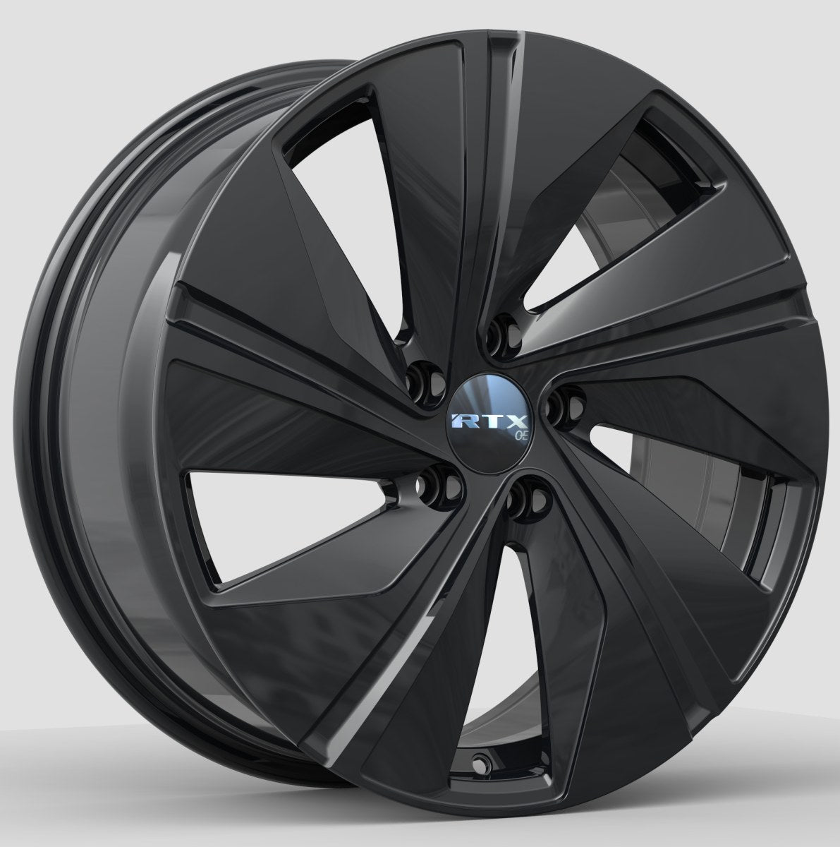 RTX VW03 – 18x7.5 – 5x112 – ET45 – Noir lustré — roue