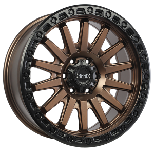 Ruffino HARD BLAZE – 18x9, 5x139.7, +20, facade bronze satin - Contour noir satin