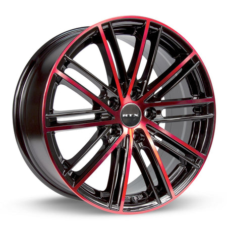 RTX Strobe 5 – 18x8 – 5x114.3 – ET45 – Noir machiné rouge — roue
