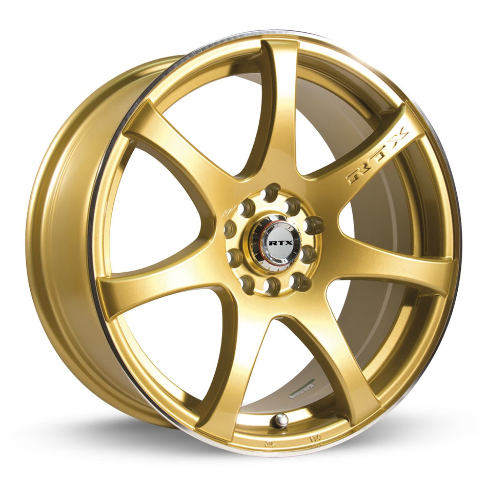 RTX Ink – 15x6.5 – 4x100/114.3 – ET40 – Or machiné — roue