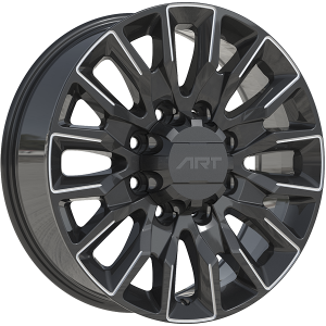 ART Replica REPLICA 414 – 20x8.5, 8x170, +15, noir lustre - Rebord usine