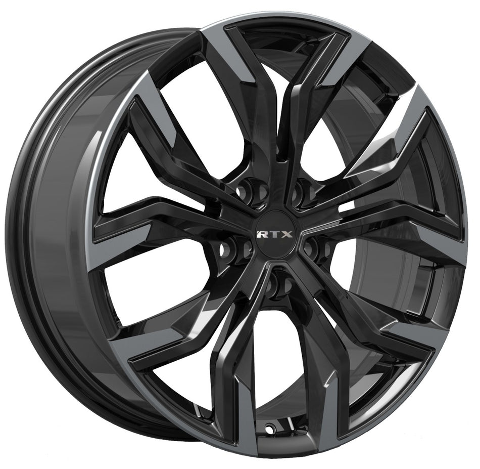 RTX Venom – 17x7.5 – 5x114.3 – ET38 – Noir lustré machiné — roue