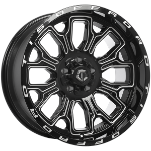 TIS Wheels 560 – 20x10, 5x114.3/5x127, -19, noir lustre - Rebord usine