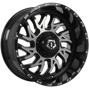 TIS Wheels 544 – 20x10, 6x135/6x139.7, -25, noir lustre - Facade machinee
