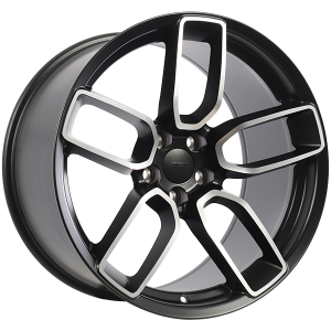 ART Replica REPLICA 348 – 20x9.5, 5x115, +15, noir satin - Facade machinee