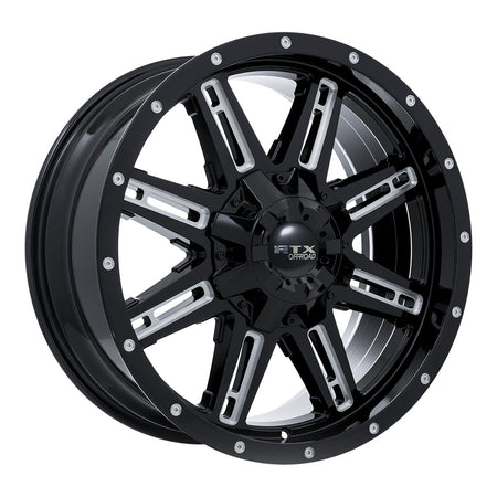 RTX Ravine – 17x8 – 6x135/139.7 – ET10 – Noir fraisé — roue