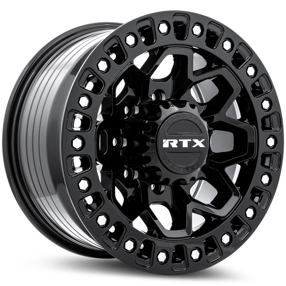 RTX Zion – 17x9 – 8x170 – ET20 – Noir lustré rivets machiné — roue