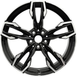 RAC Replica B38 – 20x8.5, 5x112, +25, noir lustre - Facade machinee