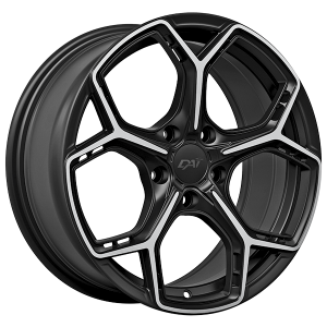 DAI Wheels WIDOW – 16x7, 4x100, +40, noir lustre - Facade machinee