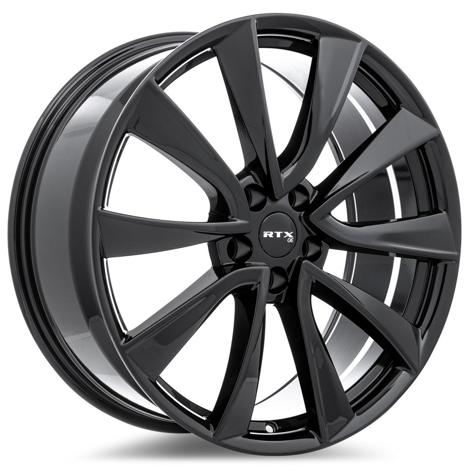 RTX TS01 – 19x8.5 – 5x114.3 – ET35 – Noir lustré — roue