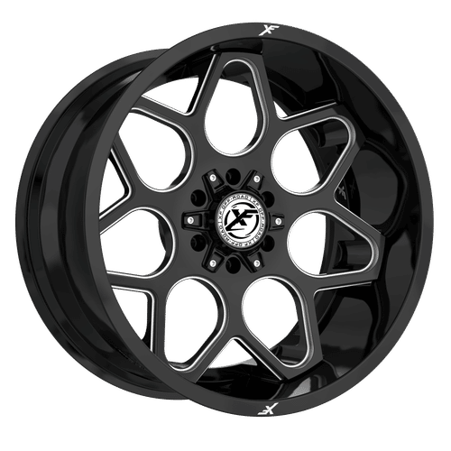 XF OFFROAD XF-233 20x10 6x135/6x139.7 -12 Gloss Black Milled
