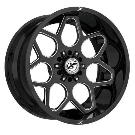 XF OFFROAD XF-233 20x10 5x127/5x139.7 -12 Gloss Black Milled