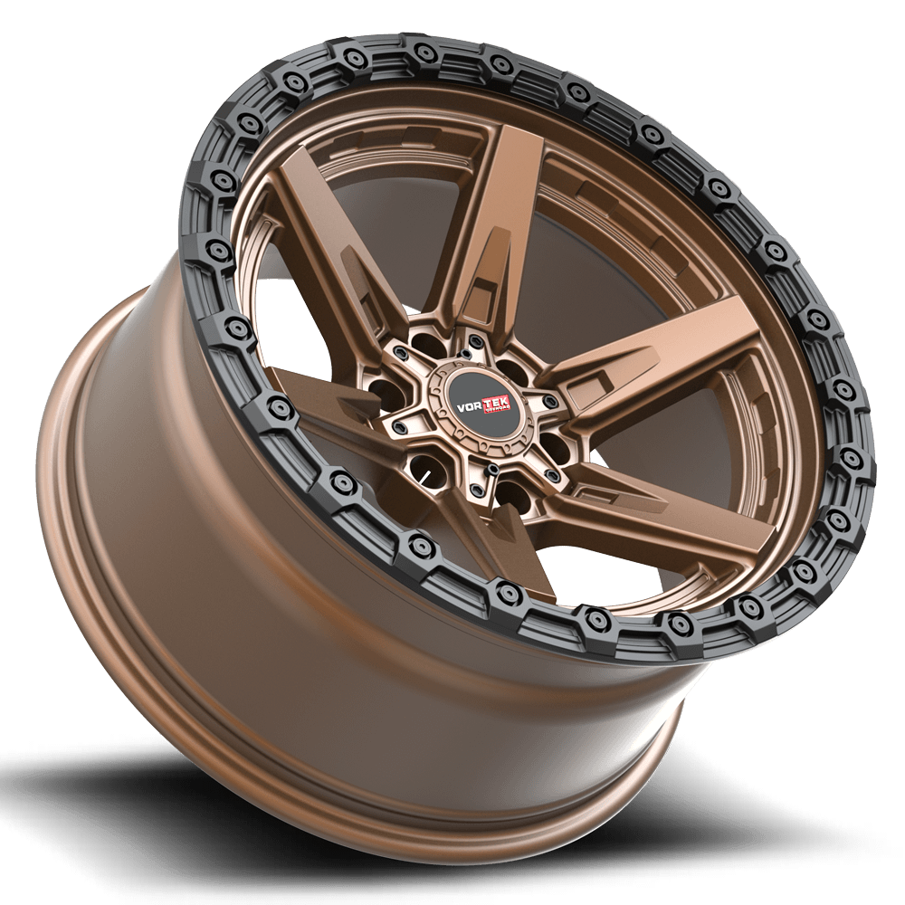 VORTEK VRT-602 17x9 6x135/6x139.7 0 Matte Bronze With Black Bead Ring
