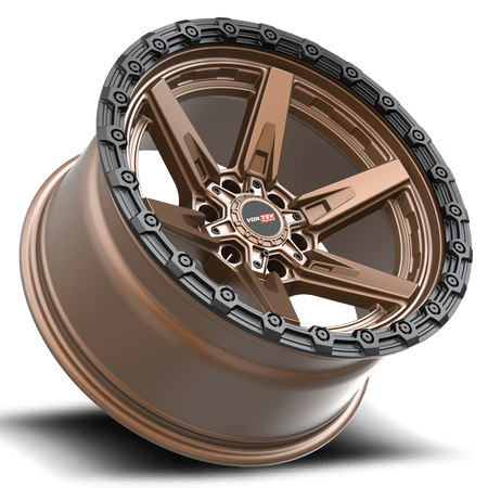 VORTEK VRT-602 17x9 6x135/6x139.7 0 Matte Bronze With Black Bead Ring
