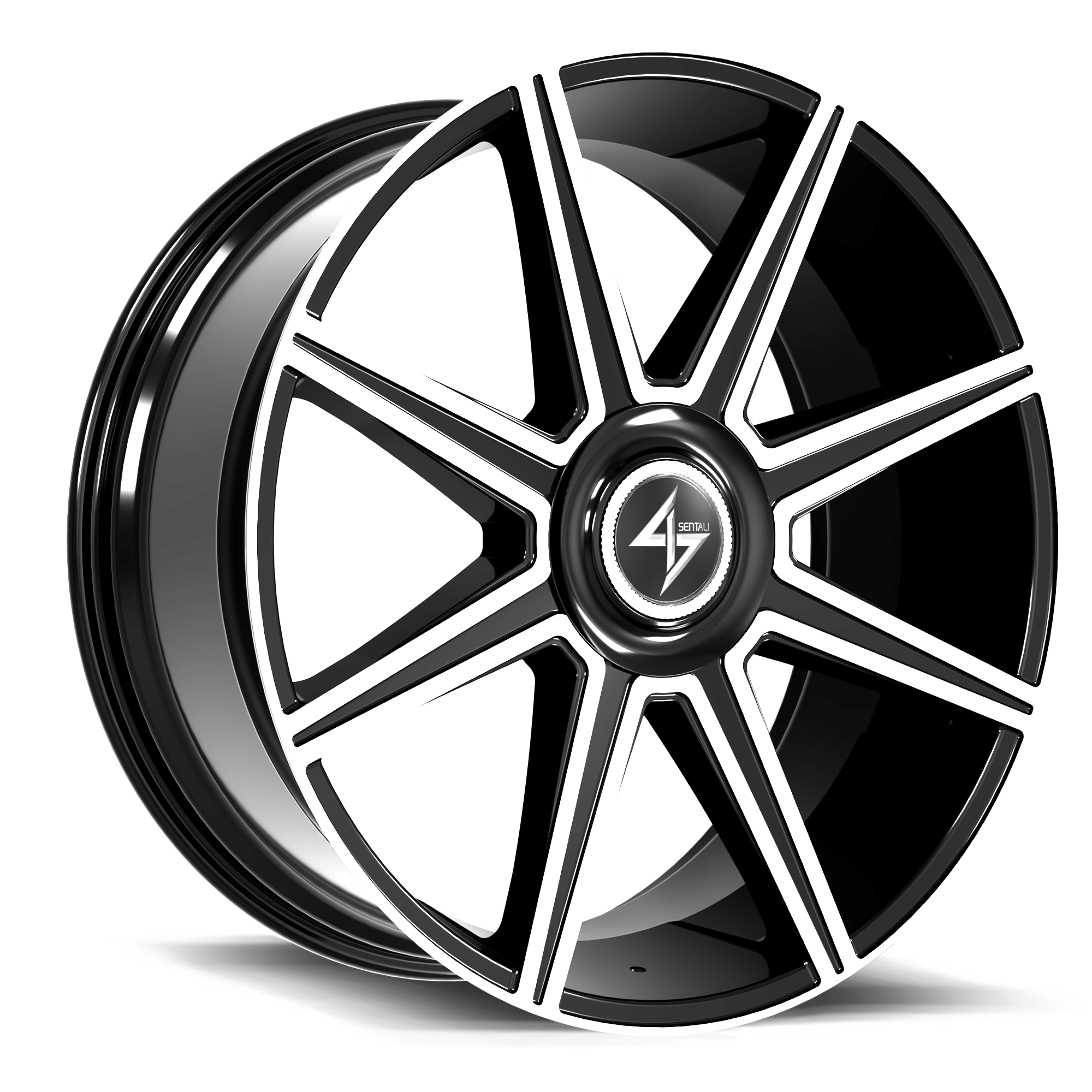 SENTALI LUXX Aristocrat 24x10 6x135 / 6x139.7 +20 Gloss Black Machined