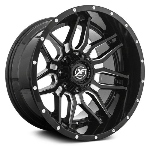 XF OFFROAD XF-222 20x9 8x165.1/8x180 12 Gloss Black Milled