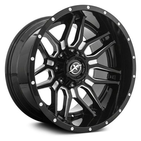 XF OFFROAD XF-222 20x9 8x165.1/8x170 0 Gloss Black Milled