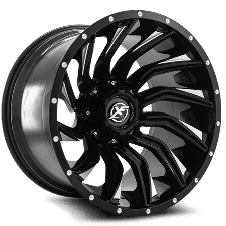 XF OFFROAD XF-224 20x10 5x127/5x139.7 -24 Gloss Black Milled