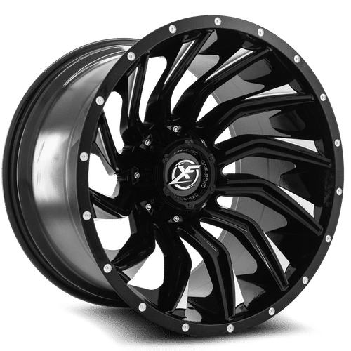 XF OFFROAD XF-224 20x9 8x165.1/8x180 12 Gloss Black Milled