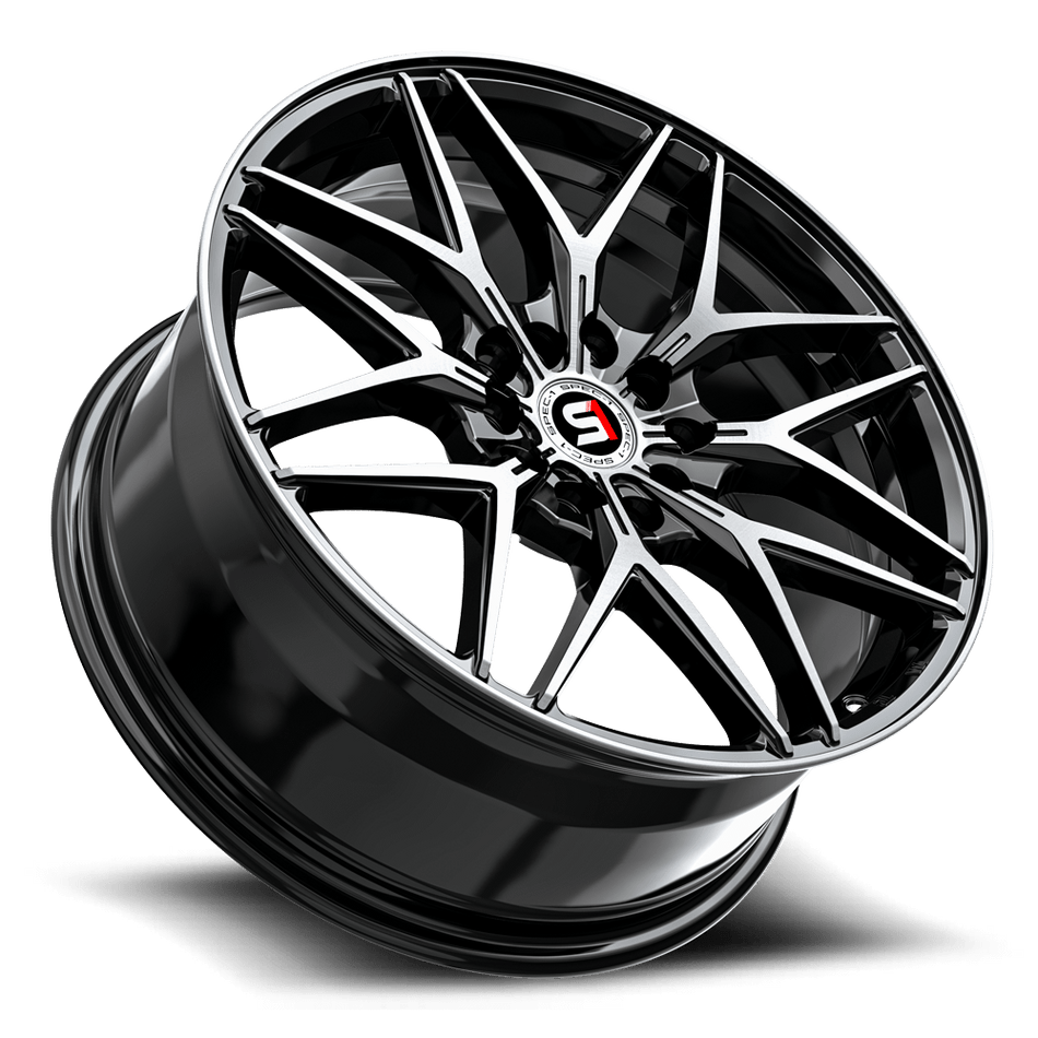 SPEC-1 RACING SP-60 18x8 5x112/5x114.3 38 Gloss Black & Machined