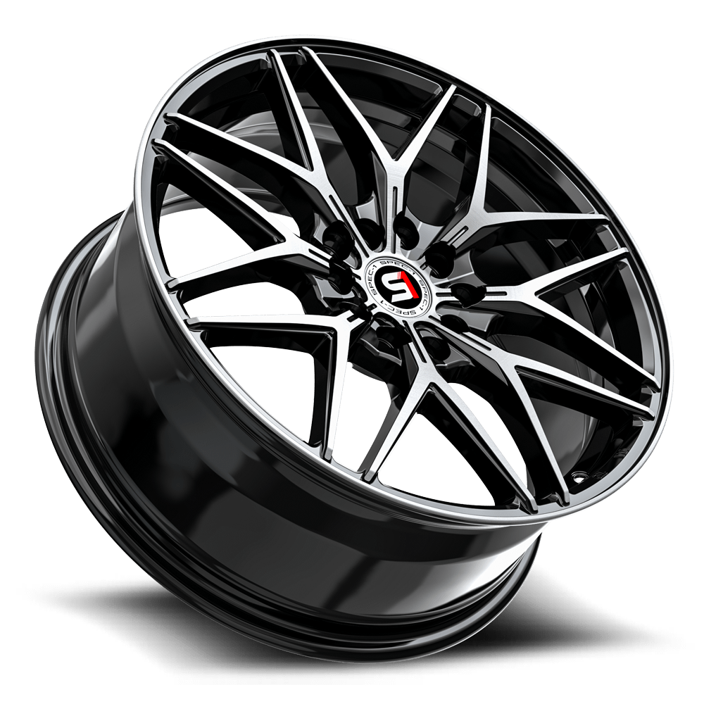 SPEC-1 RACING SP-60 17x7.5 5x110/5x114.3 42 Gloss Black & Machined