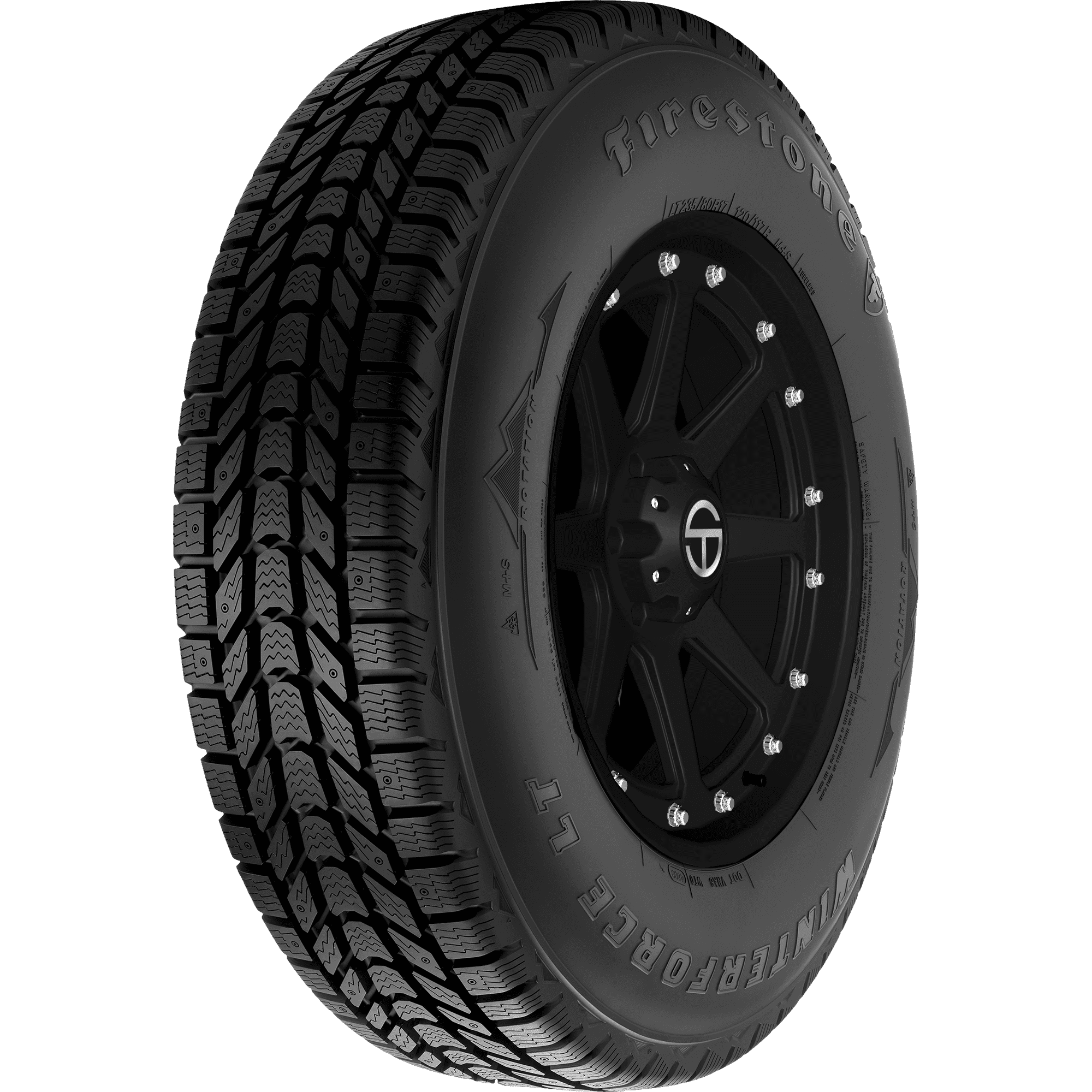 Firestone Winterforce Lt – LT265/70R18 LRE — bande de roulement