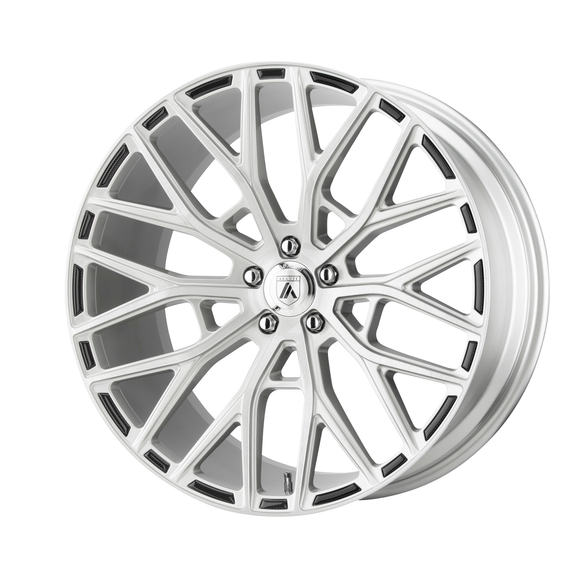 Asanti Black ABL-21 LEO – 22X10.5 – 5X115 – 25 mm – BRUSHED SILVER