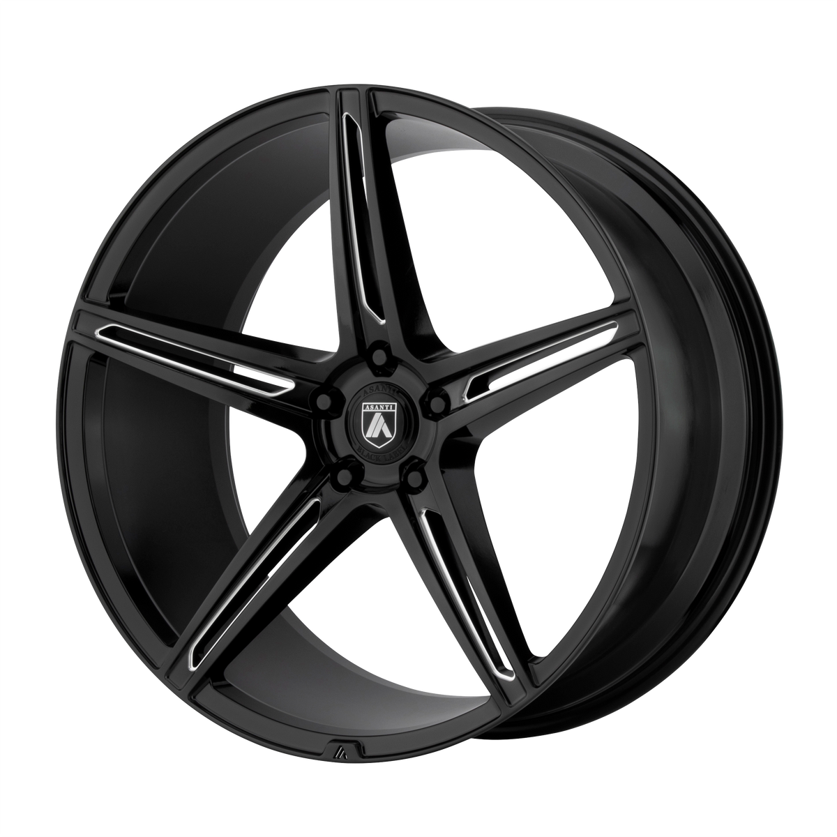 Asanti Black ABL-22 ALPHA 5 – 22X9 – 5X120 – 14 mm – GLOSS BLACK MILLED
