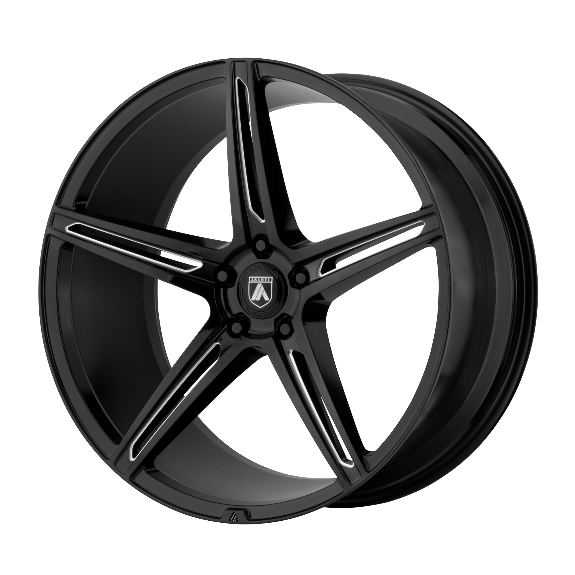 Asanti Black ABL-22 ALPHA 5 – 22X9 – 5X120 – 14 mm – GLOSS BLACK MILLED