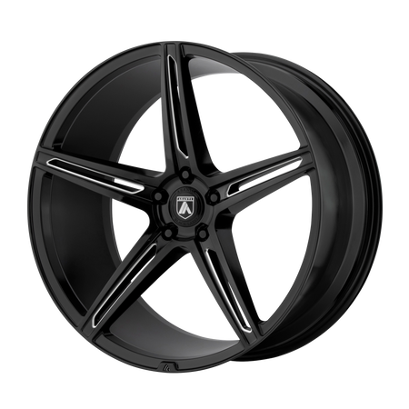 Asanti Black ABL-22 ALPHA 5 – 22X9 – 5X120 – 14 mm – GLOSS BLACK MILLED