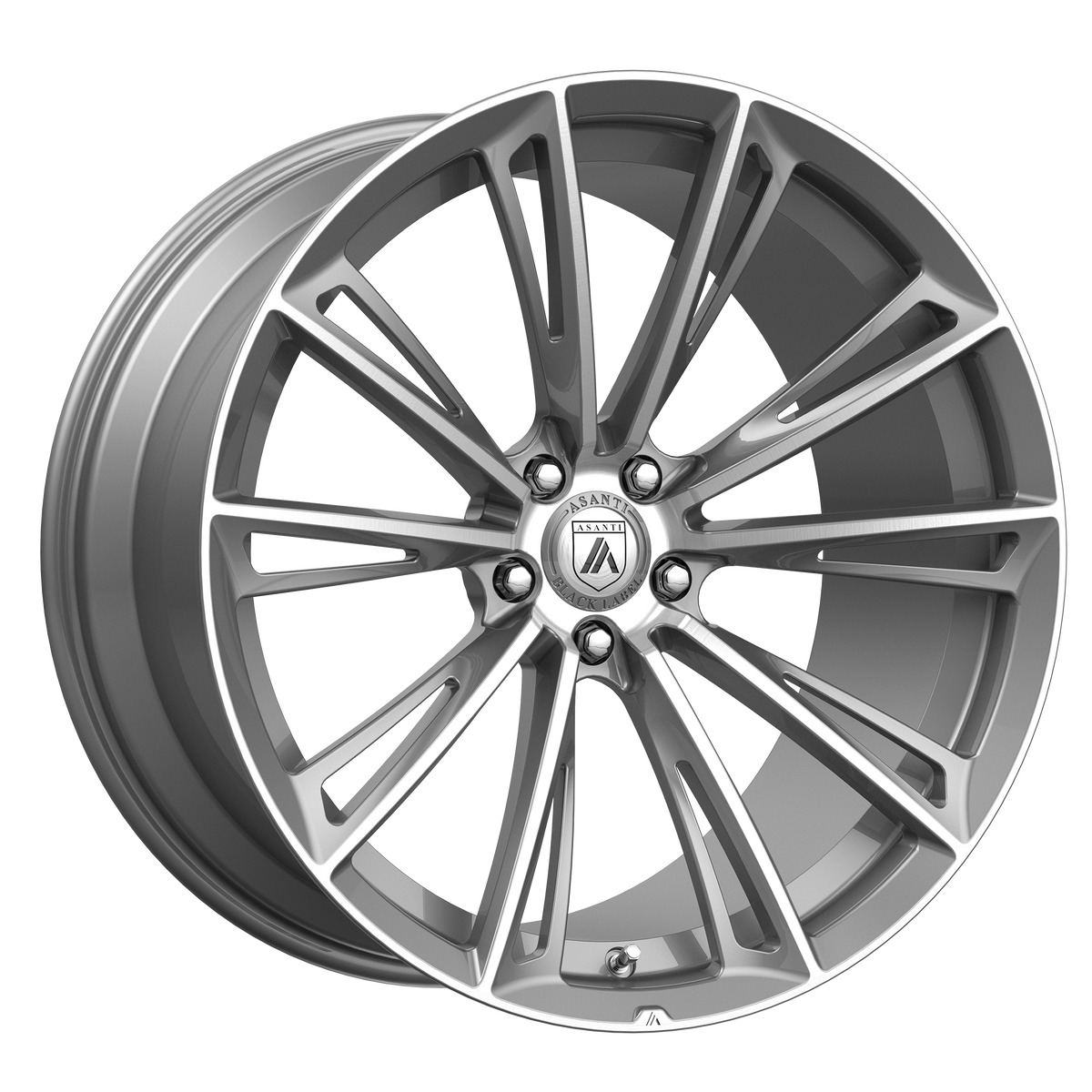 Asanti Black ABL30 CORONA – 22X9.5 – 6X135 – 30 mm – TITANIUM BRUSHED