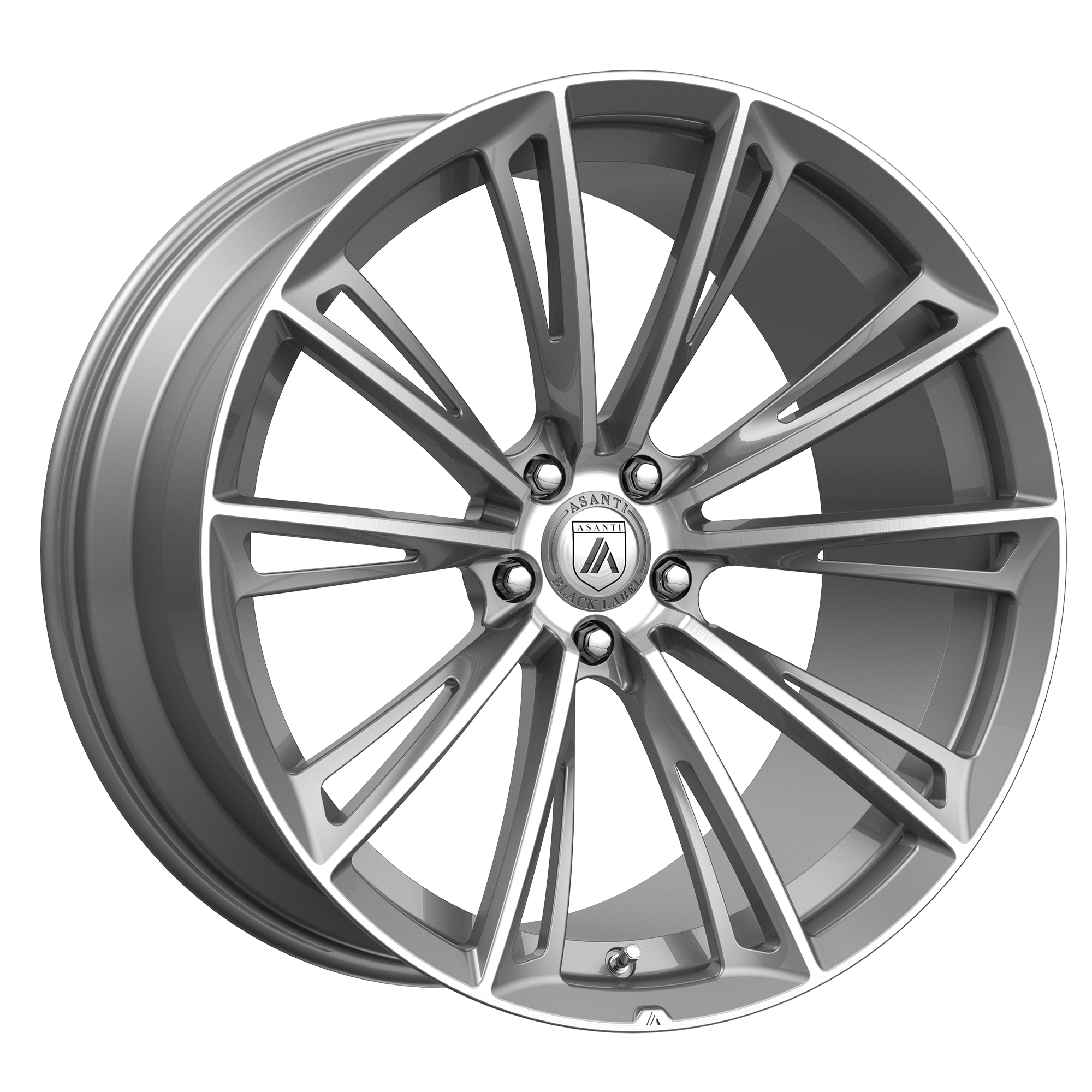 Asanti Black ABL30 CORONA – 22X10.5 – 5X112 – 35 mm – TITANIUM BRUSHED