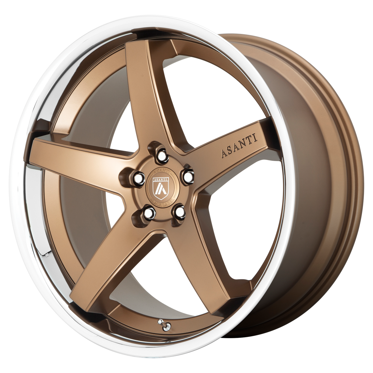 Asanti Black ABL31 REGAL – 20X9 – 5X115 – 15 mm – SATIN BRONZE W/ CHROME LIP