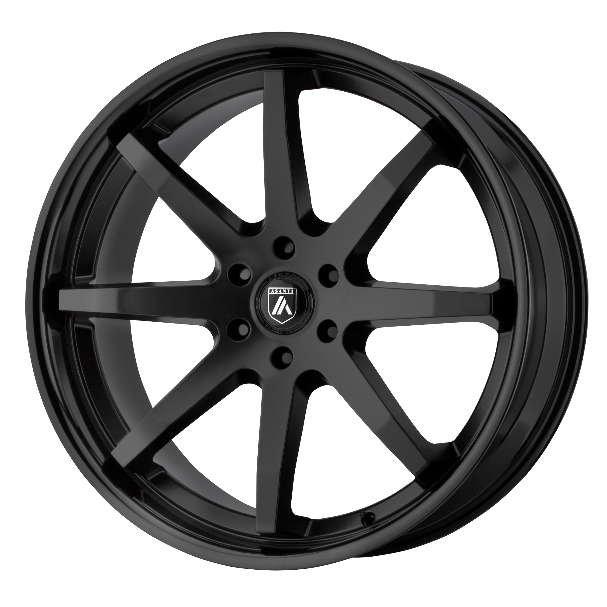 Asanti Black ABL-32 KAISER – 20X9 – 6X135 – 30 mm – SATIN BLACK W/ GLOSS BLACK LIP